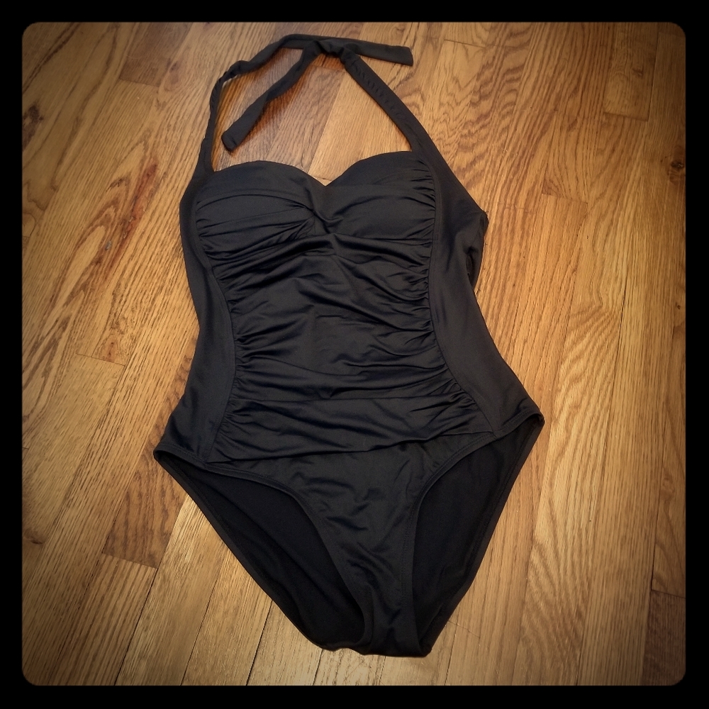 Black One Piece Swimsuit
